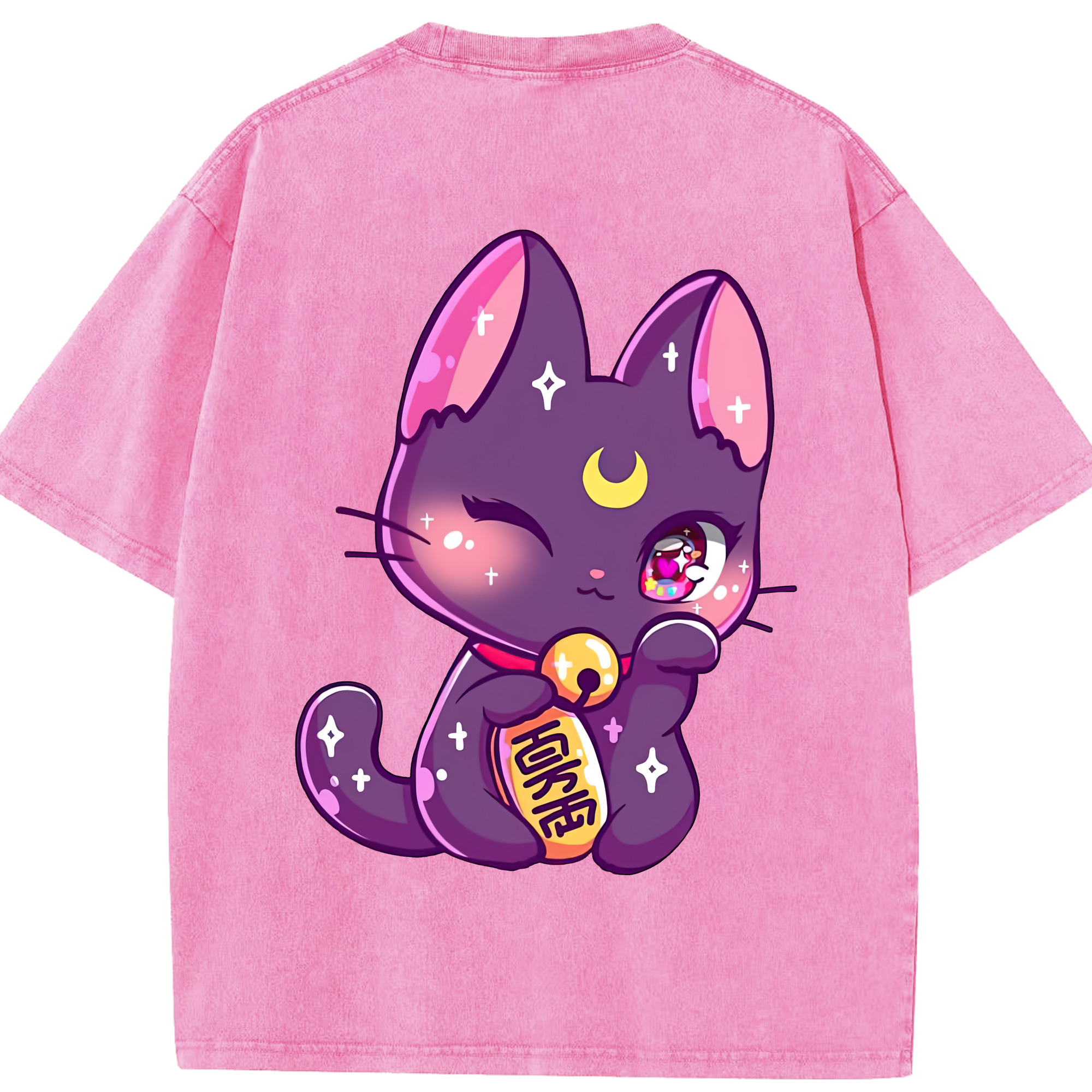 （画像用） 美少女戦士セーラームーン Sailor Moon 綿100% ヴィンテージ風 半袖Tシャツ（背面プリント）